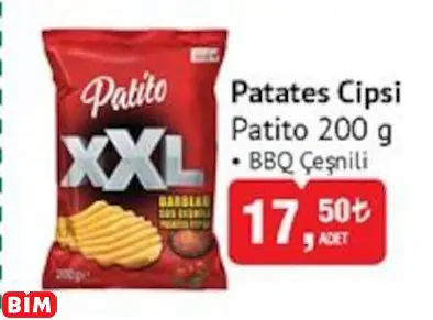 PATİTO PATATES CİPSİ PATİTO PATATES CİPSİ